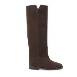 DAMES Via Roma 15 Suède Enkellaars met Interne Sleehak