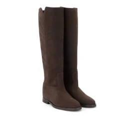 DAMES Via Roma 15 Suède Enkellaars met Interne Sleehak