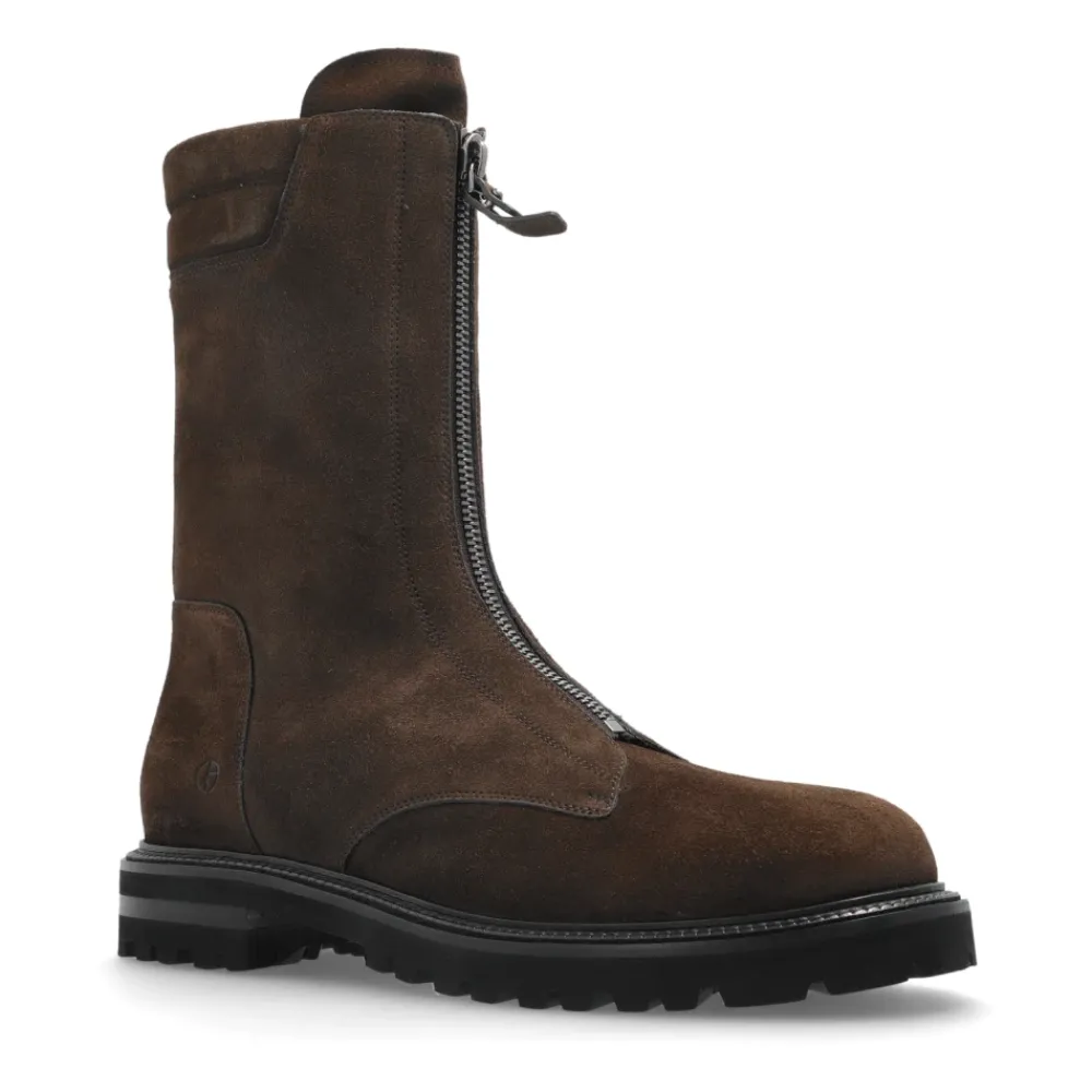 Heren Giorgio Armani Laarzen^Suède Enkellaarsjes