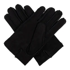 Heren Moschino Handschoenen^Suède handschoenen met geborduurd logo