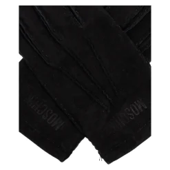 Heren Moschino Handschoenen^Suède handschoenen met geborduurd logo