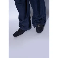 Heren Dolce & Gabbana Instappers & Slip Ons^Suède instappers met logo