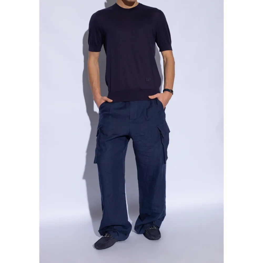 Heren Dolce & Gabbana Instappers & Slip Ons^Suède instappers met logo