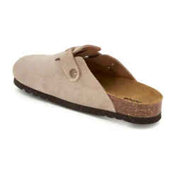 DAMES Scholl Loafers^Suède Klomp met Gesloten Neus en Verstelbare Gesp