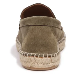 Heren Abarca Espadrilles^Suède Loafer in kaki