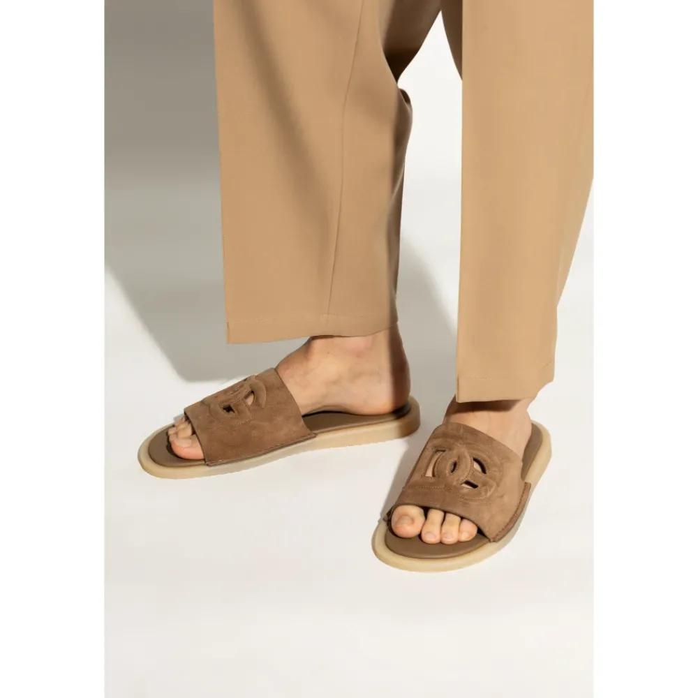 Heren Dolce & Gabbana Suède pantoffels