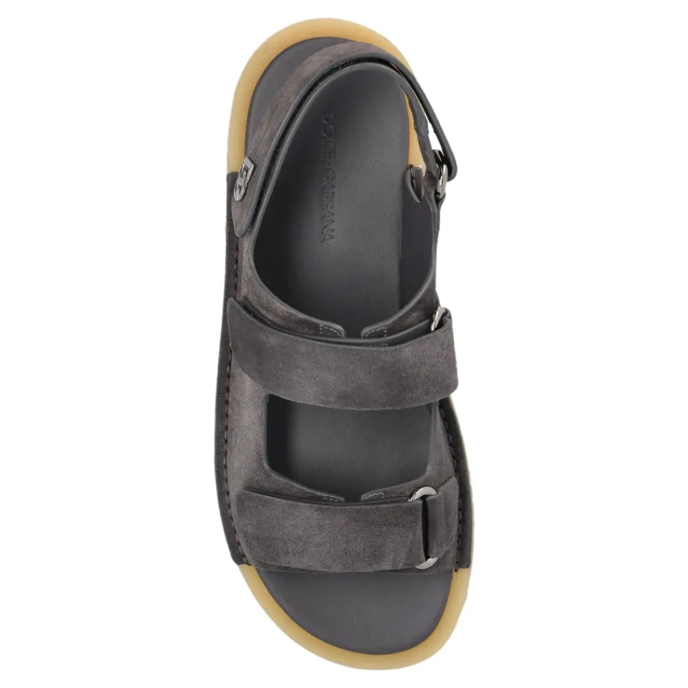Heren Dolce & Gabbana Sandalen^Suède sandalen
