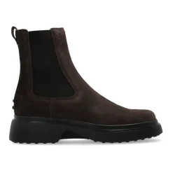 DAMES Tod's Laarzen|Chelseaboots^Suede Chelsea laarzen