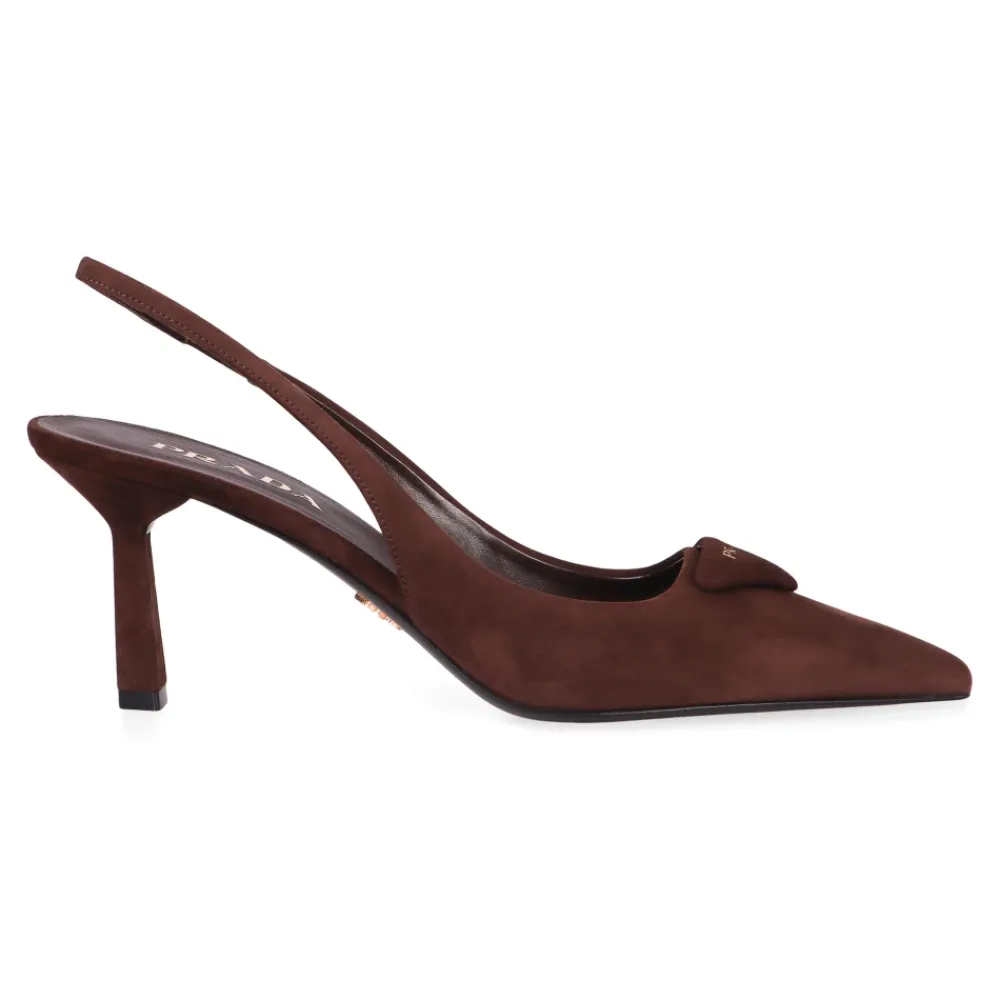 DAMES Prada Suede slingback pumps