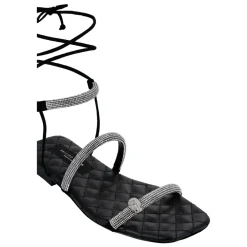 DAMES Philipp Plein Sandalen^Suede Strass Platte Sandalen