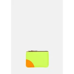 DAMES Comme des Garçons Play Super Fluo Kleine Portemonnee met Ritssluiting