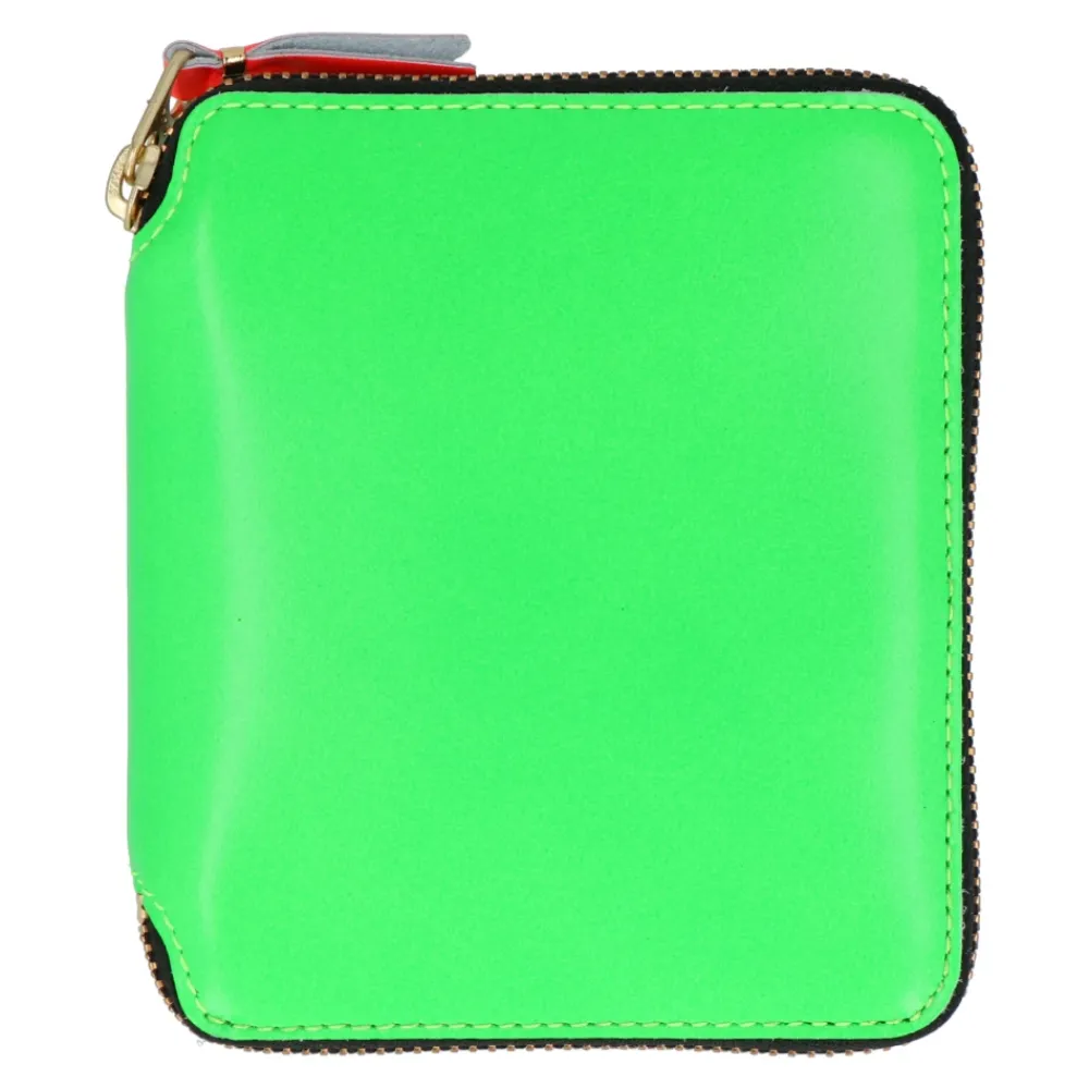 Heren Comme des Garçons Portefeuilles^Super Fluo Zip-Around Portemonnee