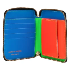 Heren Comme des Garçons Portefeuilles^Super Fluo Zip-Around Portemonnee