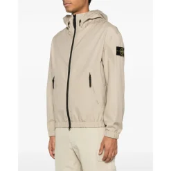 Heren Stone Island Jassen^Supima Cotton Canvas Hooded Jacket