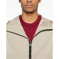 Heren Stone Island Jassen^Supima Cotton Canvas Hooded Jacket