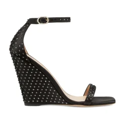 DAMES Stuart Weitzman Swarovski Crystal Wedge Sandal