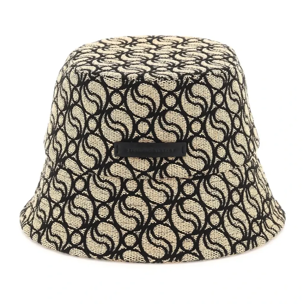 DAMES Stella McCartney S-Wave Geweven Stro Bucket Hat