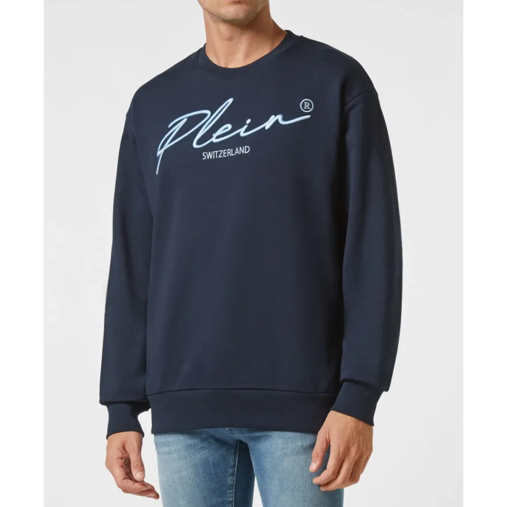 Heren Philipp Plein Sweatshirt LS Signature