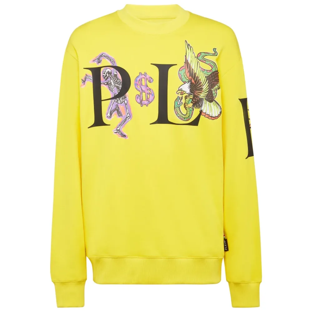 Heren Philipp Plein Truien & Vesten^Sweatshirt LS Tattoo