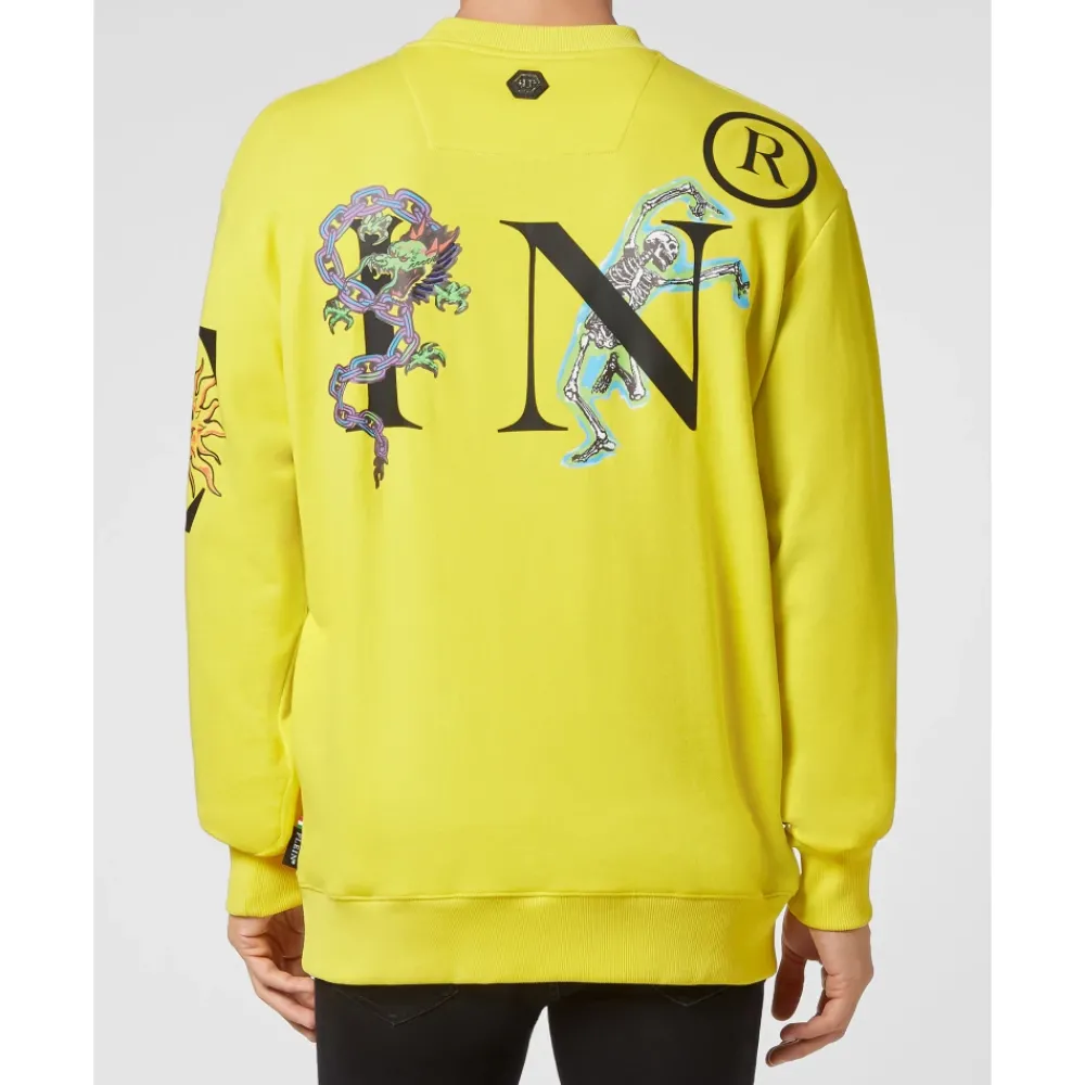 Heren Philipp Plein Truien & Vesten^Sweatshirt LS Tattoo