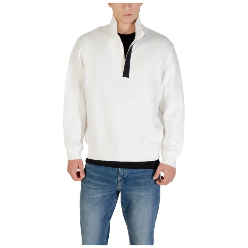 Heren Armani Exchange Sweatshirt met halve rits