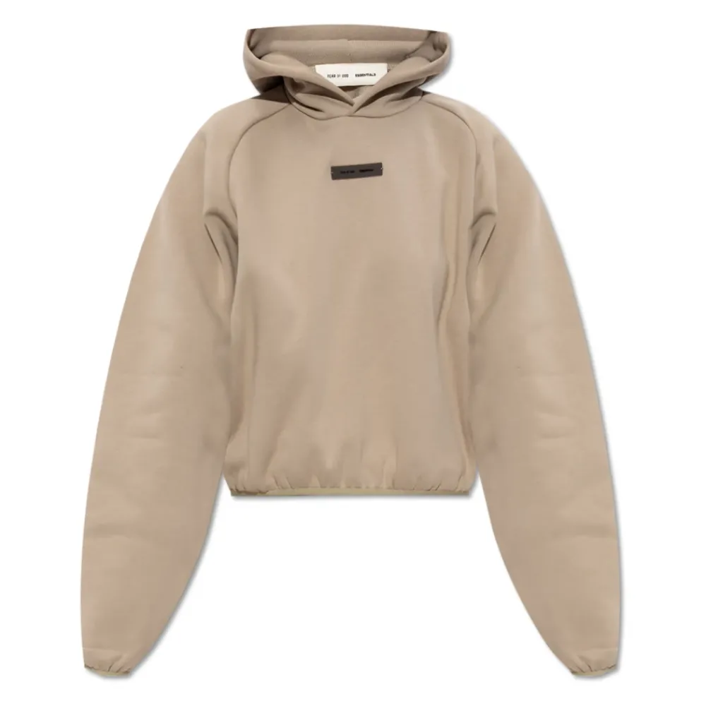 DAMES Fear Of God Sweatshirt met logo in verkorte lengte