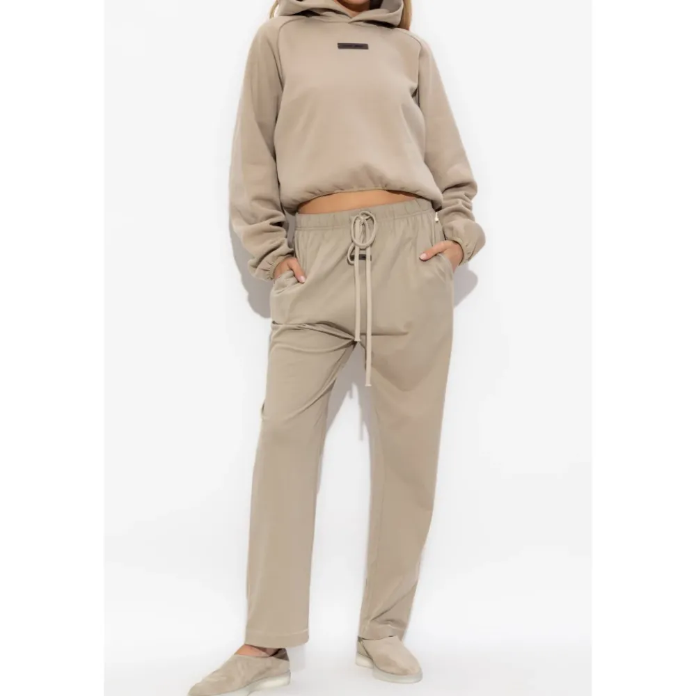 DAMES Fear Of God Sweatshirt met logo in verkorte lengte