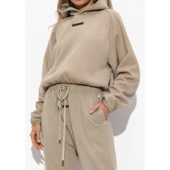 DAMES Fear Of God Sweatshirt met logo in verkorte lengte