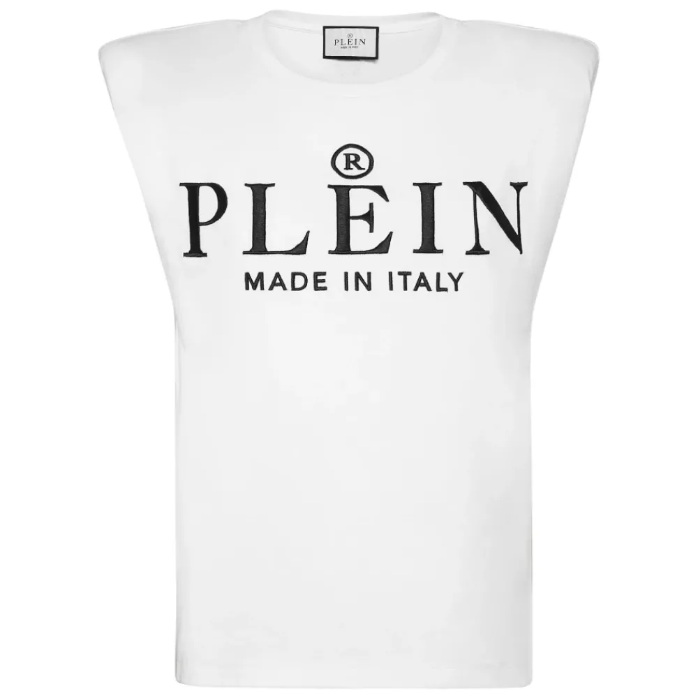 DAMES Philipp Plein Tank Top Padded Shoulder