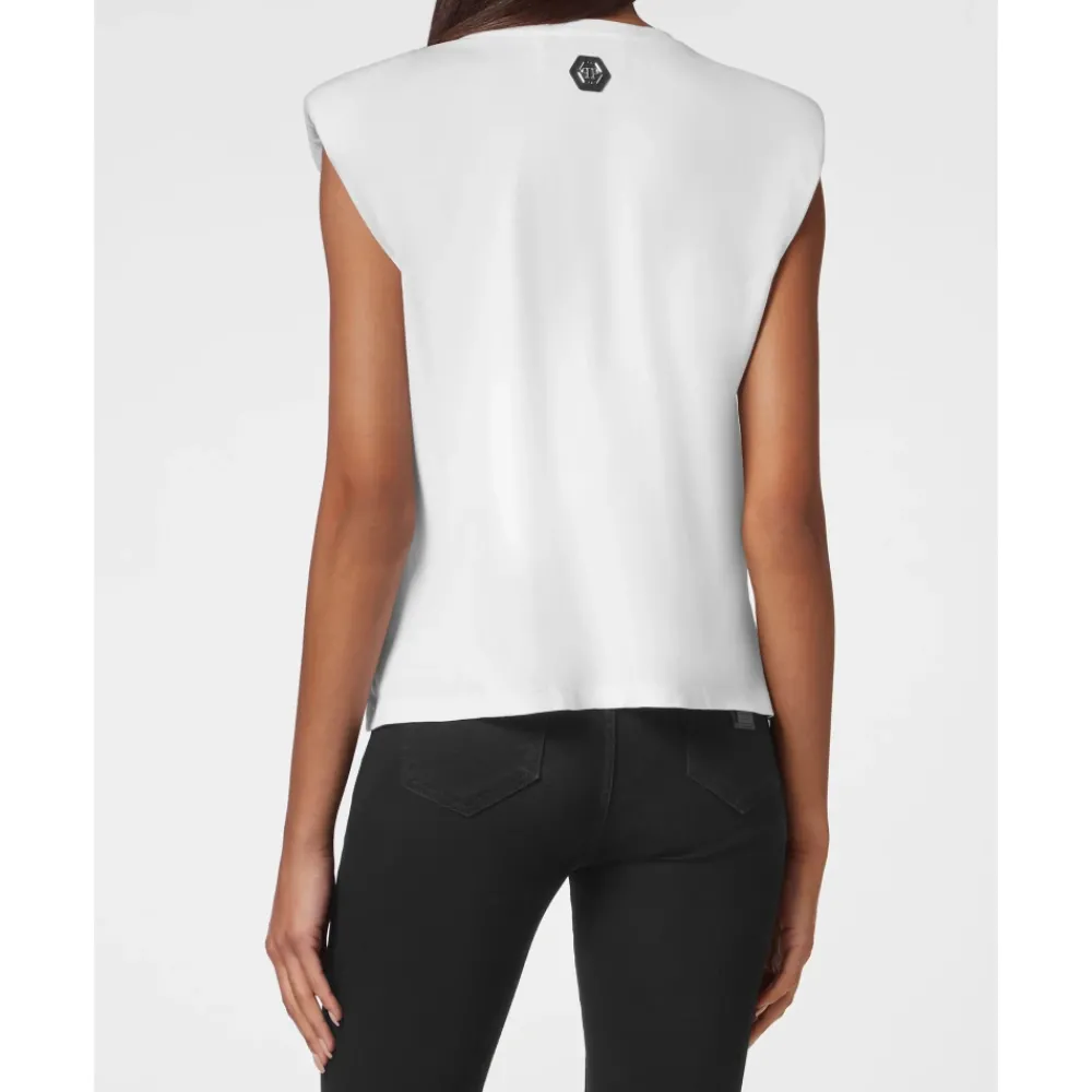 DAMES Philipp Plein Tank Top Padded Shoulder