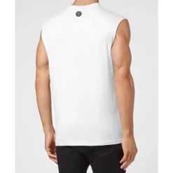 Heren Philipp Plein Tanktop Padding Details Hexagon