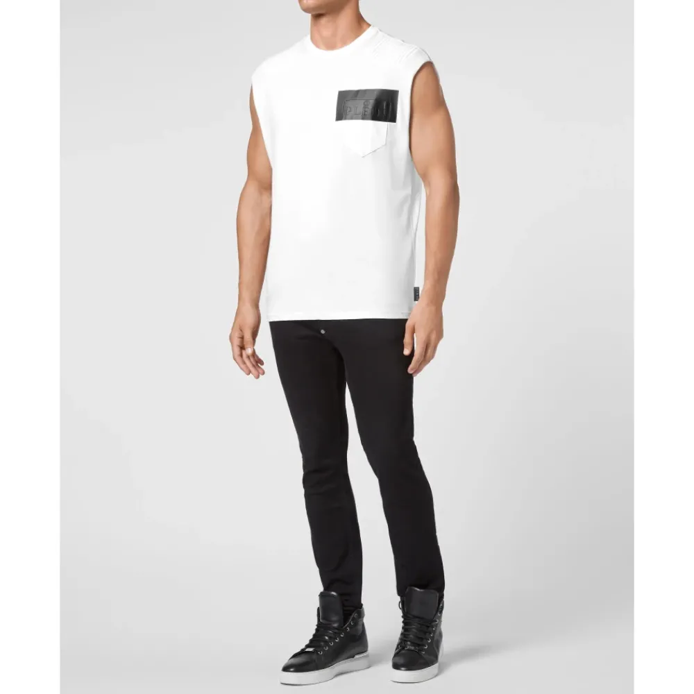 Heren Philipp Plein Tanktop Padding Details Hexagon