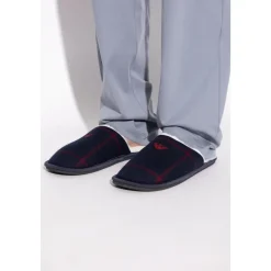 Heren Emporio Armani Pantoffels^Tartan motief flanellen pantoffels