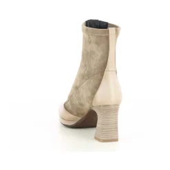 DAMES Hispanitas Enkellaarsjes|Laarzen^Taupe Damesschoenen HI254186