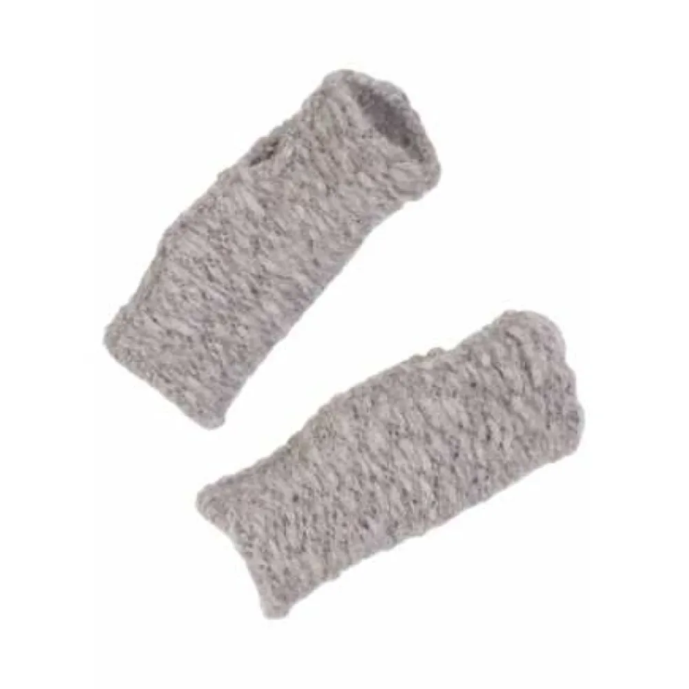 ISABEL BENENATO Taupe Gebreide Wanten Unisex Warme Winter