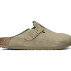 Heren Birkenstock Taupe Instappers Boston Heren
