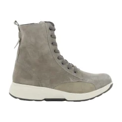 DAMES Xsensible Laarzen^Taupe Veterlaars - Asti