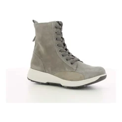 DAMES Xsensible Laarzen^Taupe Veterlaars - Asti