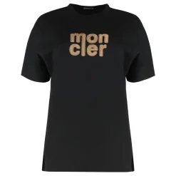 DAMES Moncler Shirts^Teddy Logo Katoenen T-shirt