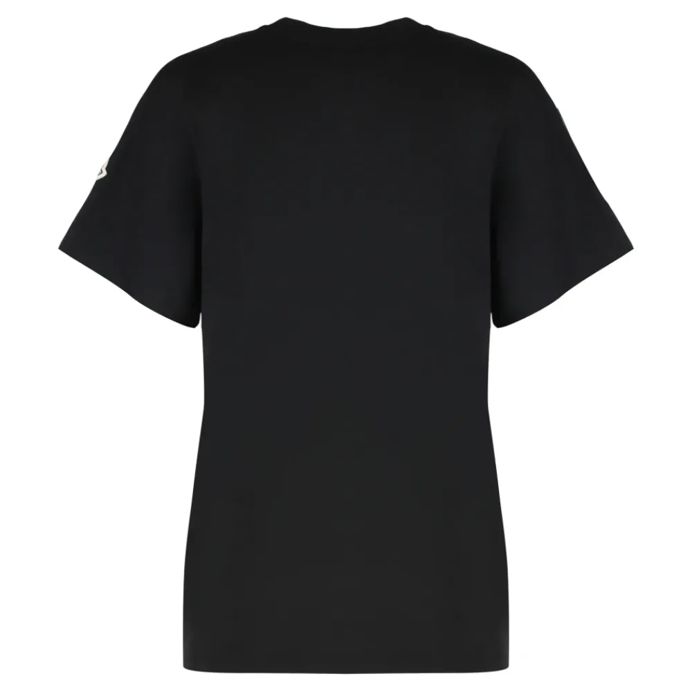 DAMES Moncler Shirts^Teddy Logo Katoenen T-shirt