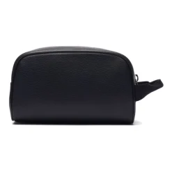 DAMES Lacoste Toilettassen^Tennis-geïnspireerde leren toilettas