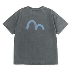 Heren Evisu Tiger Seagull Rope Logo T-Shirt