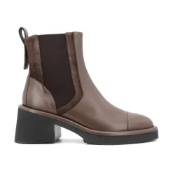 DAMES Peserico Tijdloze leren enkellaarzen