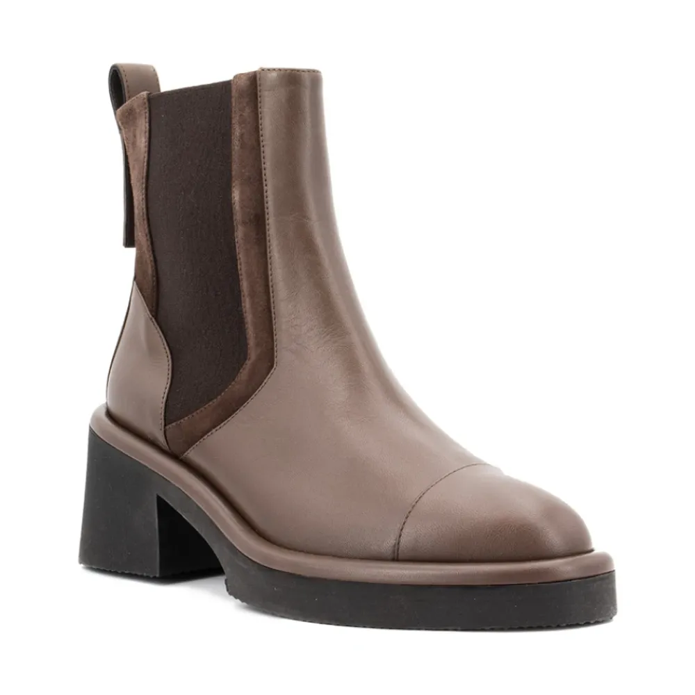 DAMES Peserico Tijdloze leren enkellaarzen