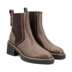 DAMES Peserico Tijdloze leren enkellaarzen