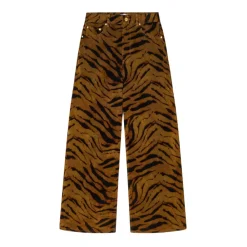 DAMES Ganni Jeans^Tijgerstreep Hoge Taille Jeans