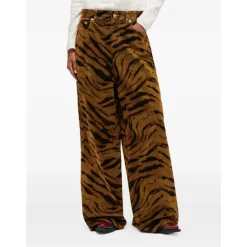 DAMES Ganni Jeans^Tijgerstreep Hoge Taille Jeans