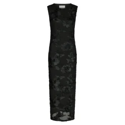 DAMES Neo Noir Tiranna Big Flower Mesh Jurk