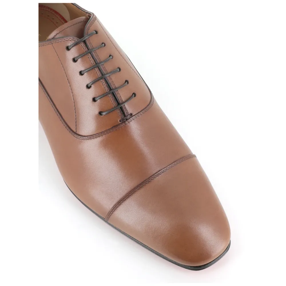 Heren Christian Louboutin Nette Schoenen^Tobacco Oxford Platte Schoenen