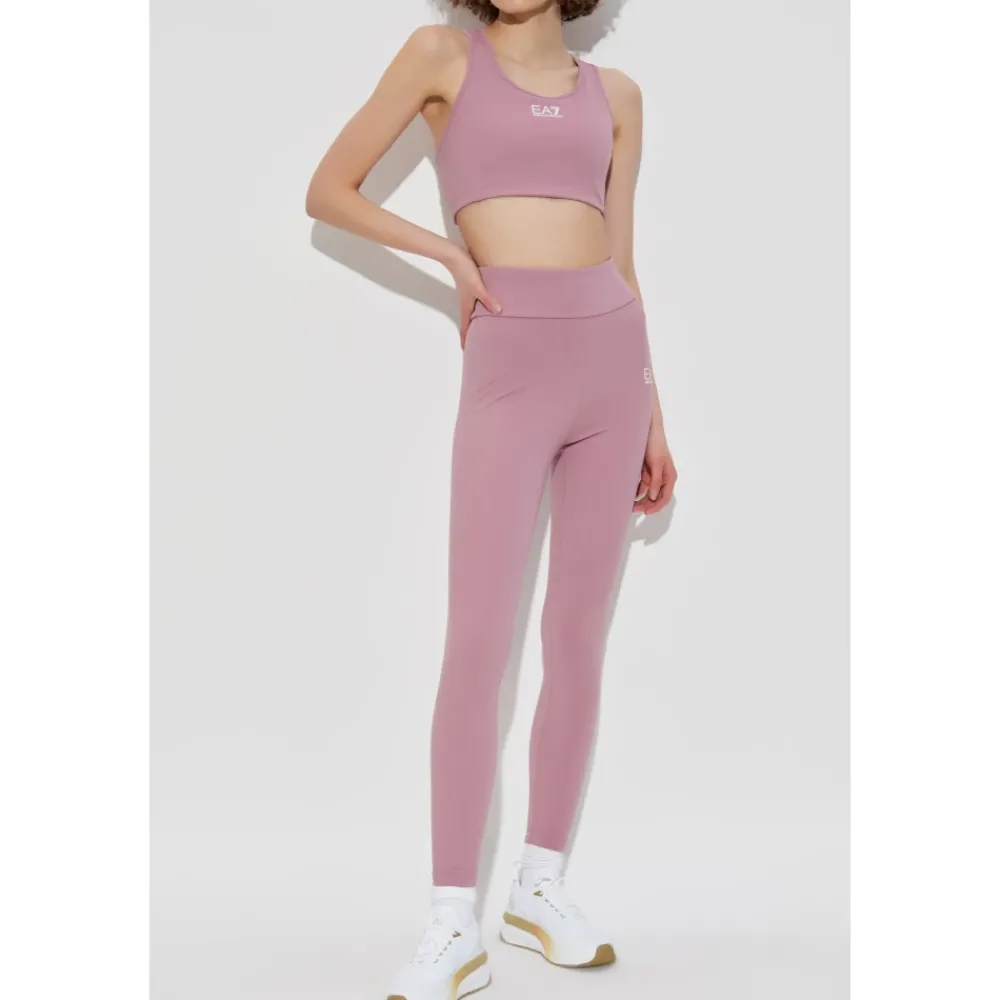 Emporio Armani EA7 Trainingsbroeken^Trainingslegging met bedrukt logo